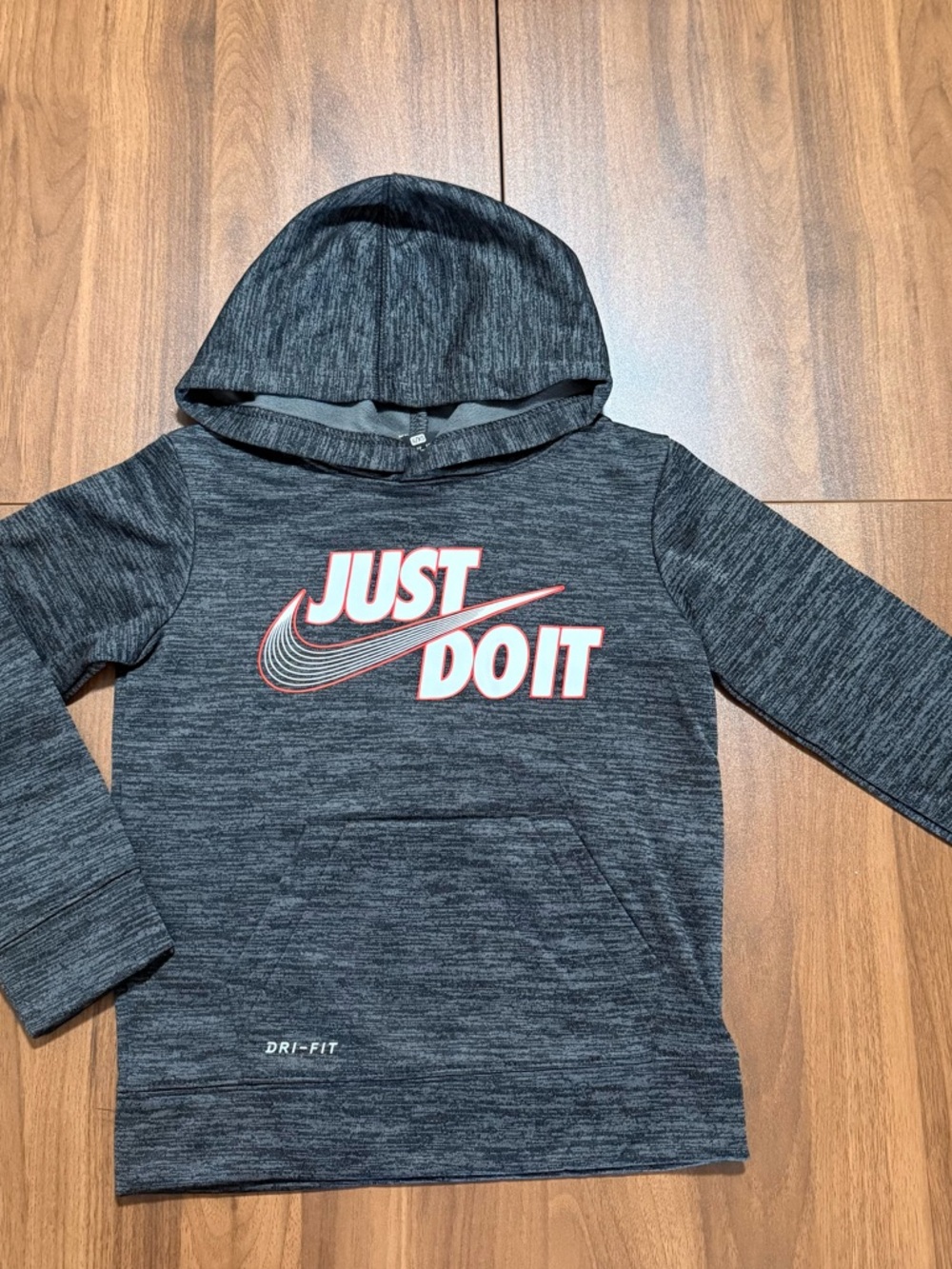 Nike Kids Black Black Hoodie Long Sleeves Sweatshirt Size 4 NWT